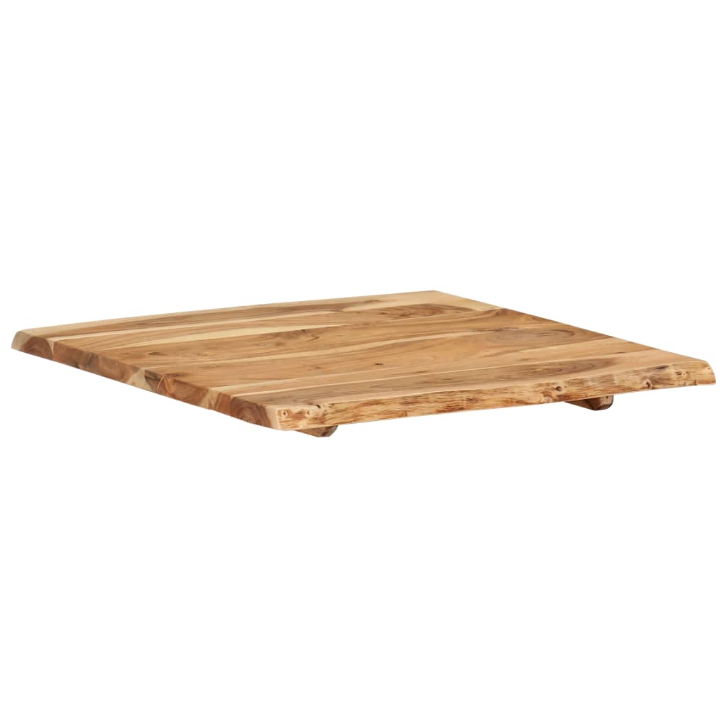 Table Top Solid Acacia Wood 58X(50-60)X2.5 Cm