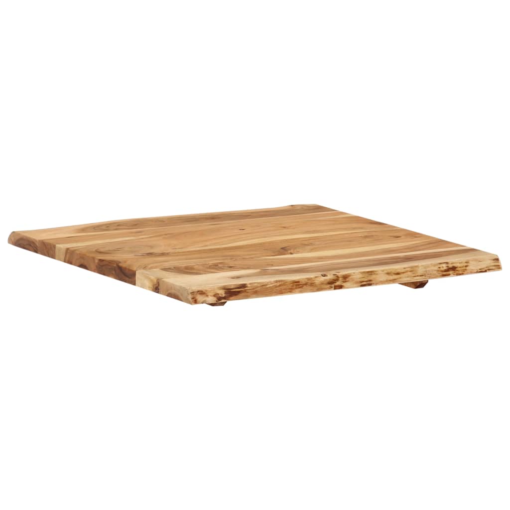 Table Top Solid Acacia Wood 58X(50-60)X2.5 Cm