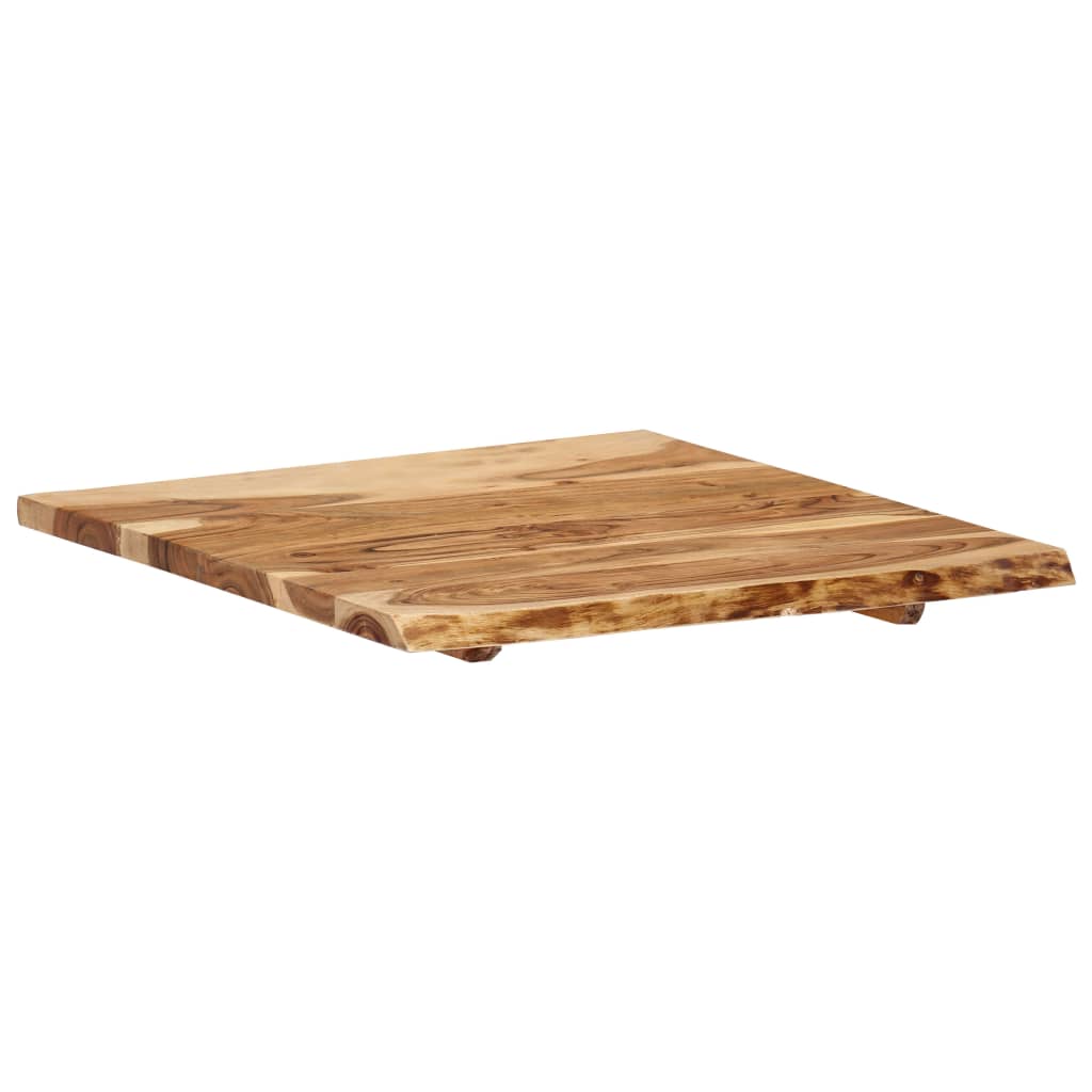 Table Top Solid Acacia Wood 58X(50-60)X2.5 Cm