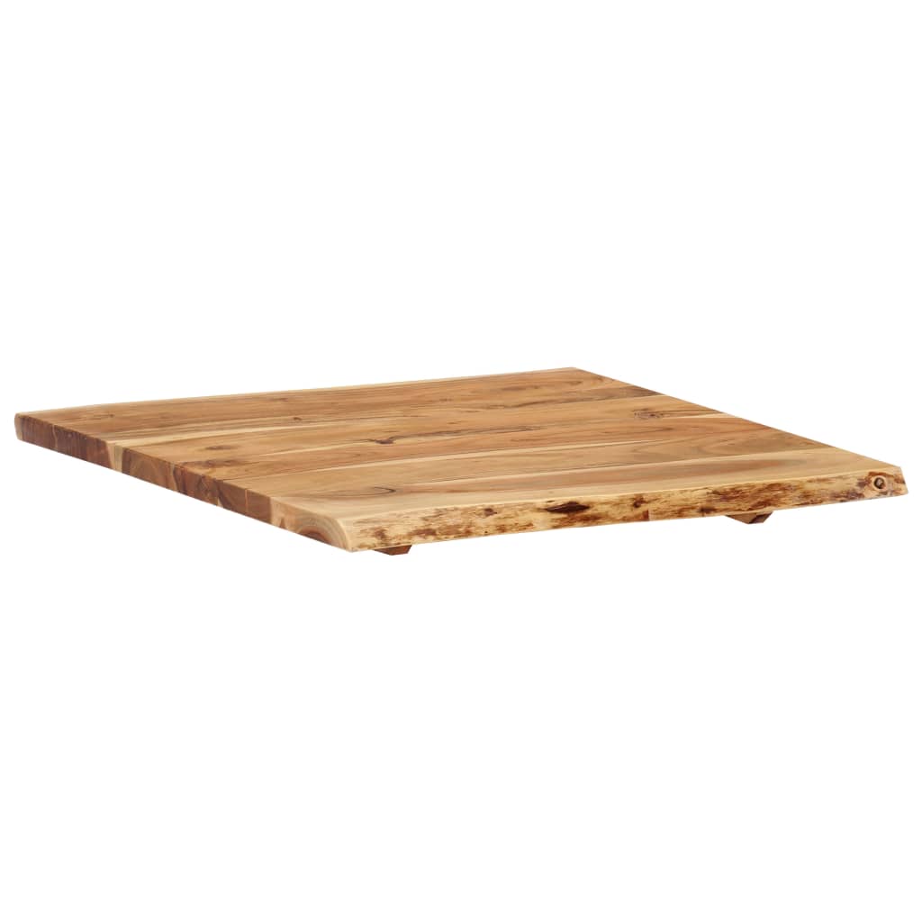 Table Top Solid Acacia Wood 58X(50-60)X2.5 Cm