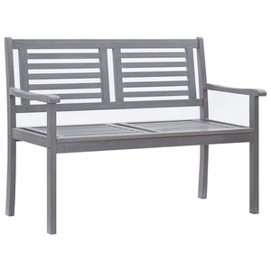 2-Seater Garden Bench 120 Cm Solid Eucalyptus Wood