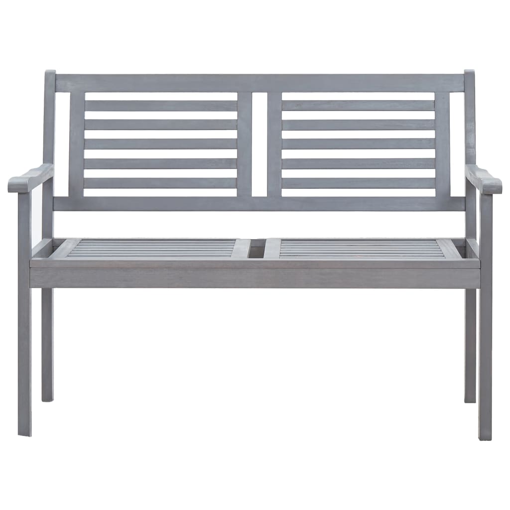 2-Seater Garden Bench 120 Cm Solid Eucalyptus Wood