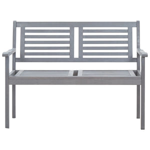 2-Seater Garden Bench 120 Cm Solid Eucalyptus Wood