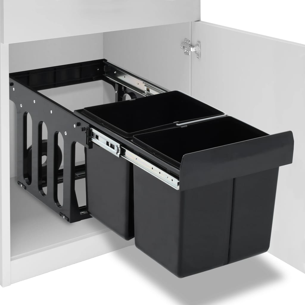 Kitchen Cupboard Pull-Out Dustbin Soft-Close 36 L