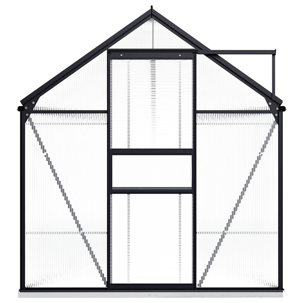 Greenhouse With Base Frame Anthracite Aluminium 8.17 M