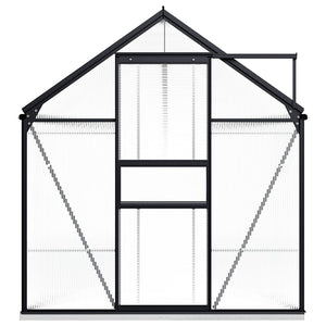 Greenhouse With Base Frame Anthracite Aluminium 8.17 M