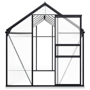 Greenhouse With Base Frame Anthracite Aluminium 8.17 M