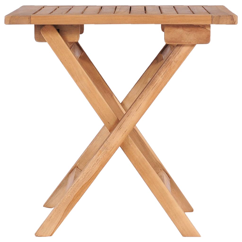 Folding Garden Table 45X45x45 Cm Solid Teak Wood