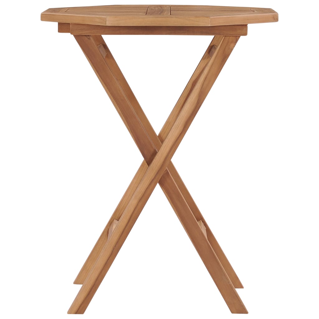 Folding Garden Table 60X60x75 Cm Solid Teak Wood