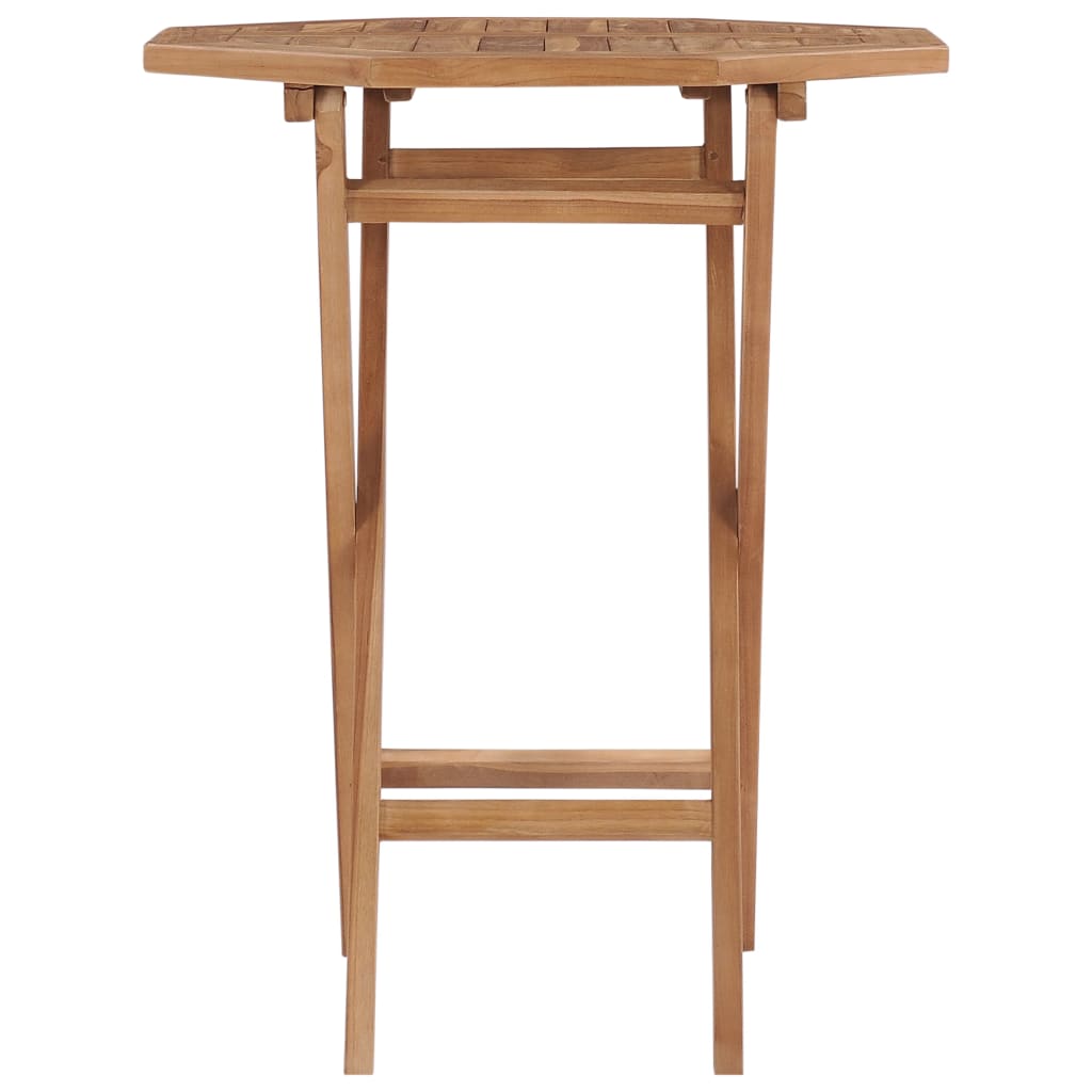 Folding Garden Table 60X60x75 Cm Solid Teak Wood