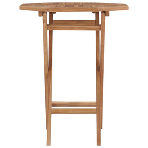 Folding Garden Table 60X60x75 Cm Solid Teak Wood