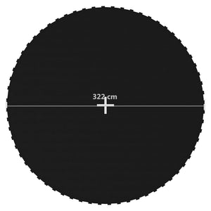 Jumping Mat Fabric Black For 12 Feet/3.66 Round Trampoline