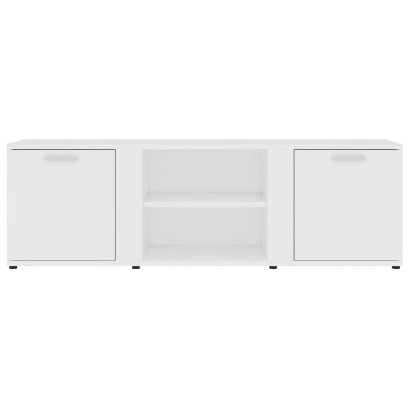 Tv Cabinet White 120X34x37 Cm Engineered Wood