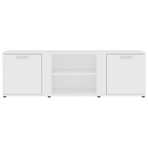 Tv Cabinet White 120X34x37 Cm Engineered Wood