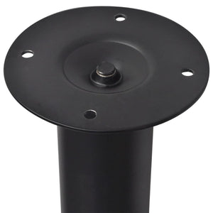 Telescopic Table Legs 4 pcs Black 710 mm 1100 mm
