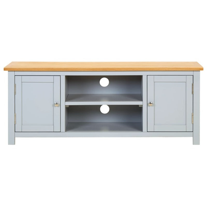 Tv Cabinet 120X35x48 Cm Solid Oak Wood