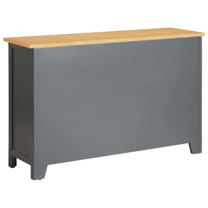 Sideboard 110X33.5X70 Cm Solid Oak Wood