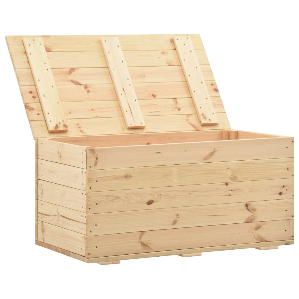 Storage Box 100X54x50.7 Cm Solid Pine Wood