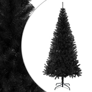 Artificial Christmas Tree With Stand Black 180 Cm Pvc