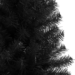 Artificial Christmas Tree With Stand Black 180 Cm Pvc