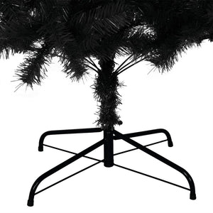 Artificial Christmas Tree With Stand Black 180 Cm Pvc