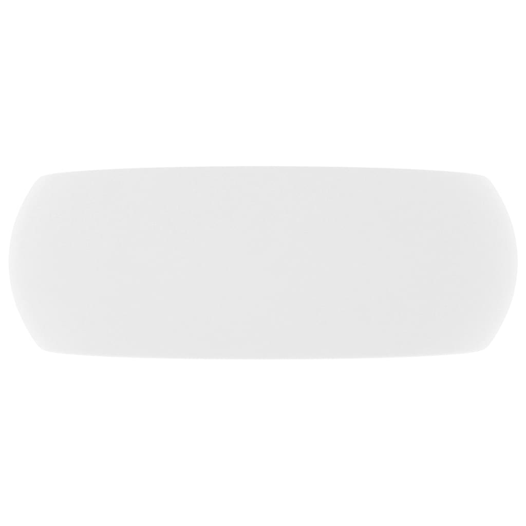 Luxury Wash Basin Round Matt White 40X15 Cm Ceramic