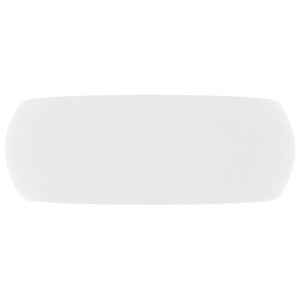 Luxury Wash Basin Round Matt White 40X15 Cm Ceramic