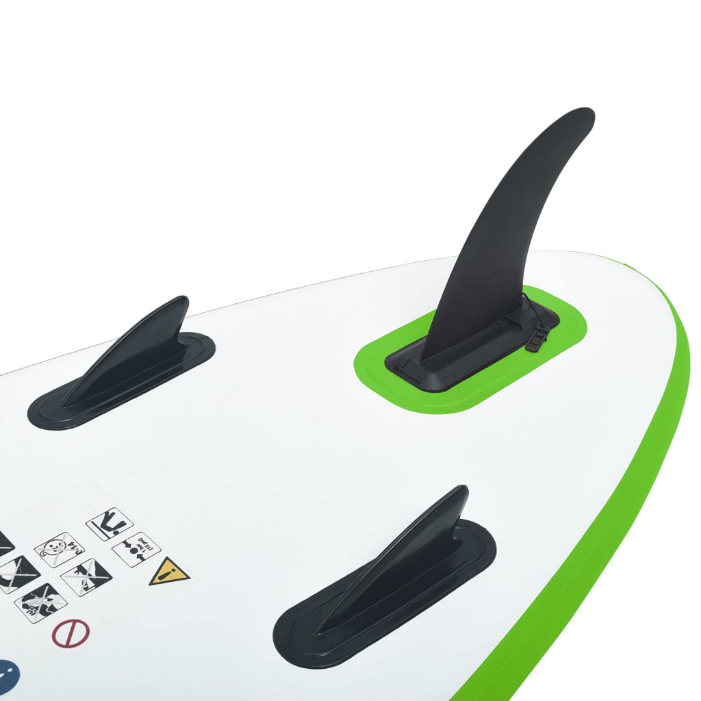 Inflatable Stand Up Paddle Board Set Green And White