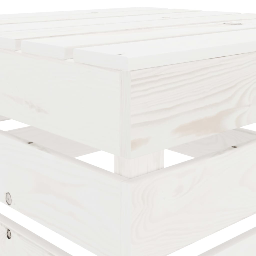 Garden Pallet Table White Wood