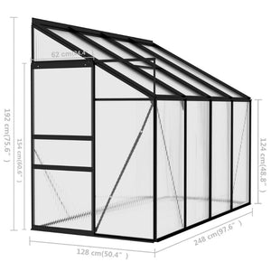 Greenhouse Anthracite Aluminium 5.02 M