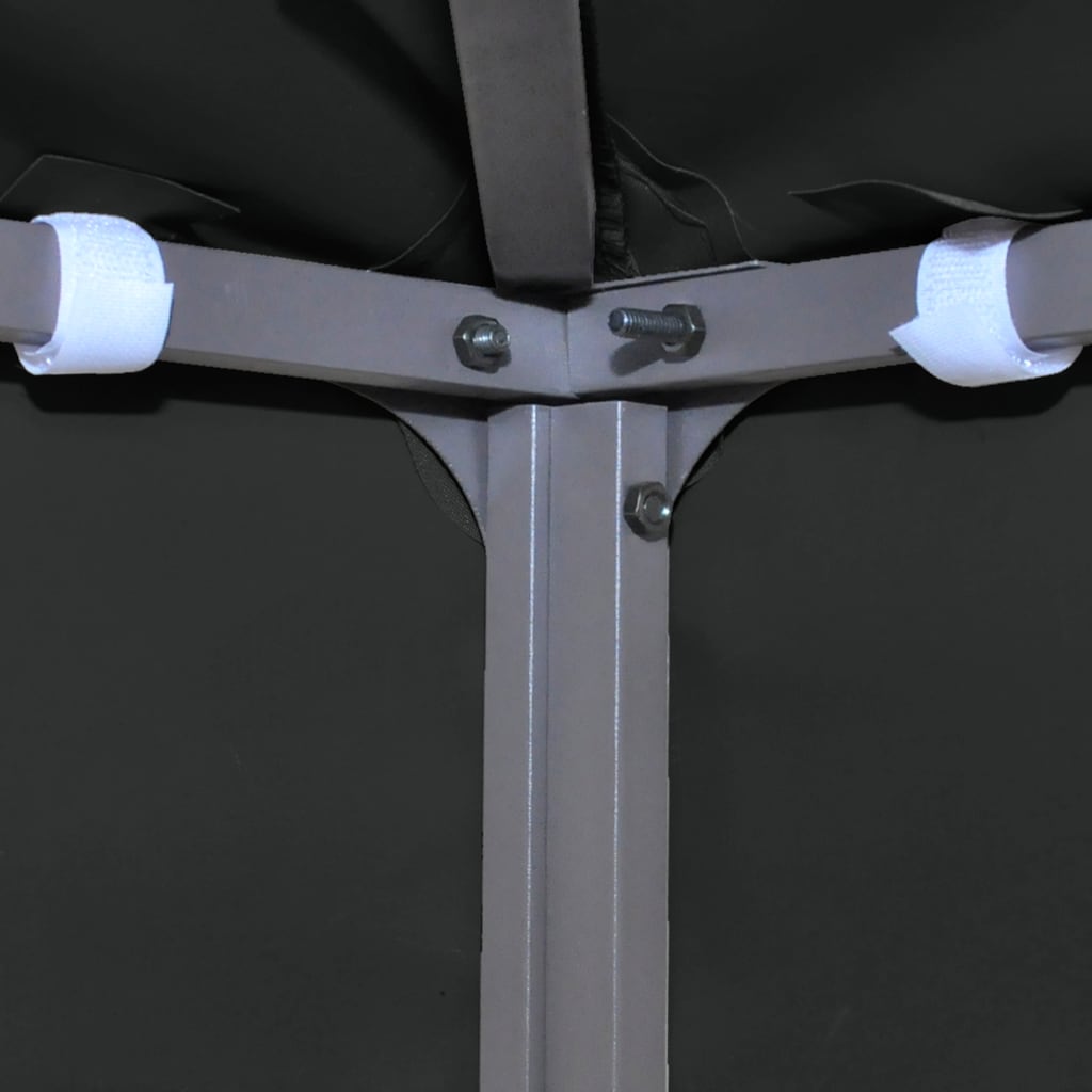2-Tier Gazebo Top Cover 310 G/M 3X3 Black