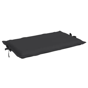 Sun Lounger Cushion Black 186X58x3cm Oxford Fabric