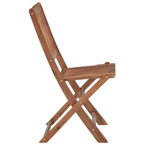 Folding Outdoor Chairs 2 Pcs Solid Acacia Wood