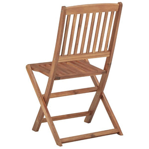 Folding Outdoor Chairs 2 Pcs Solid Acacia Wood