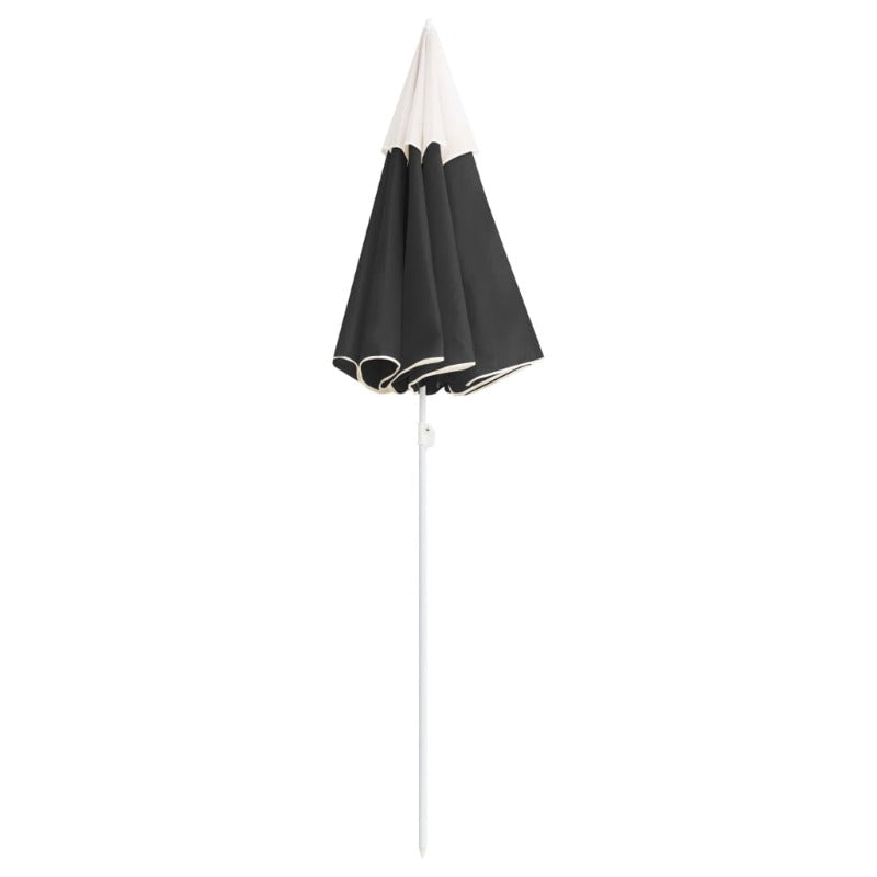 Outdoor Parasol With Steel Pole Anthracite 180 Cm