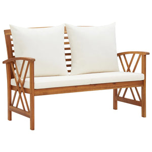 4 Piece Garden Lounge Set With Cushions Solid Acacia Wood