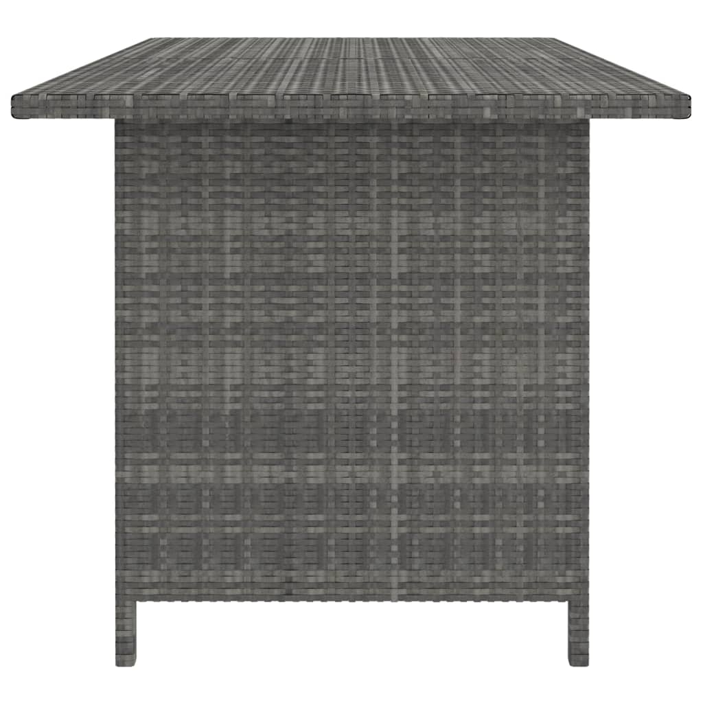 10 Piece Garden Lounge Set With Cushions Poly Rattan Grey