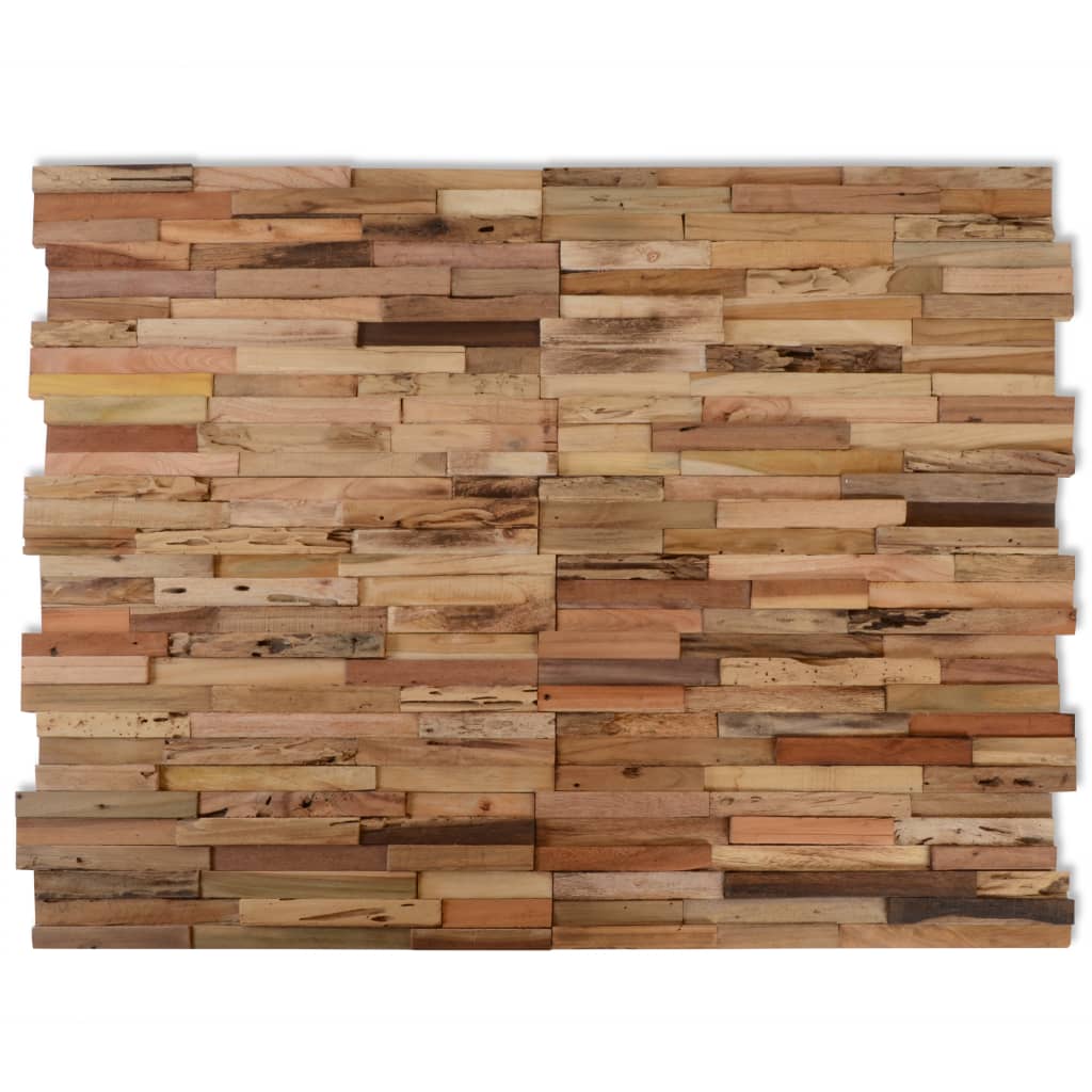 Wall Cladding Panels 10 Pcs 1.03 M Recycled Teak Wood