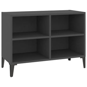 Tv Cabinet With Metal Legs Grey 69.5X30x50 Cm