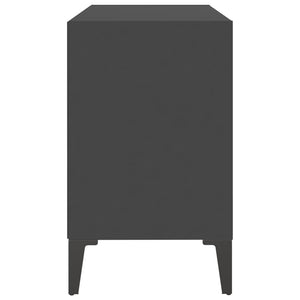 Tv Cabinet With Metal Legs Grey 69.5X30x50 Cm