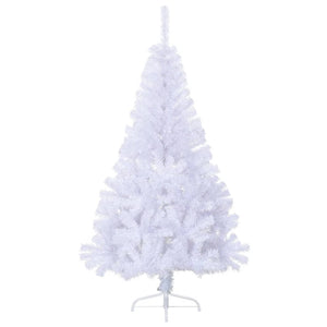 Artificial Half Christmas Tree With Stand White 150 Cm Pvc