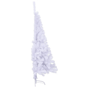 Artificial Half Christmas Tree With Stand White 150 Cm Pvc