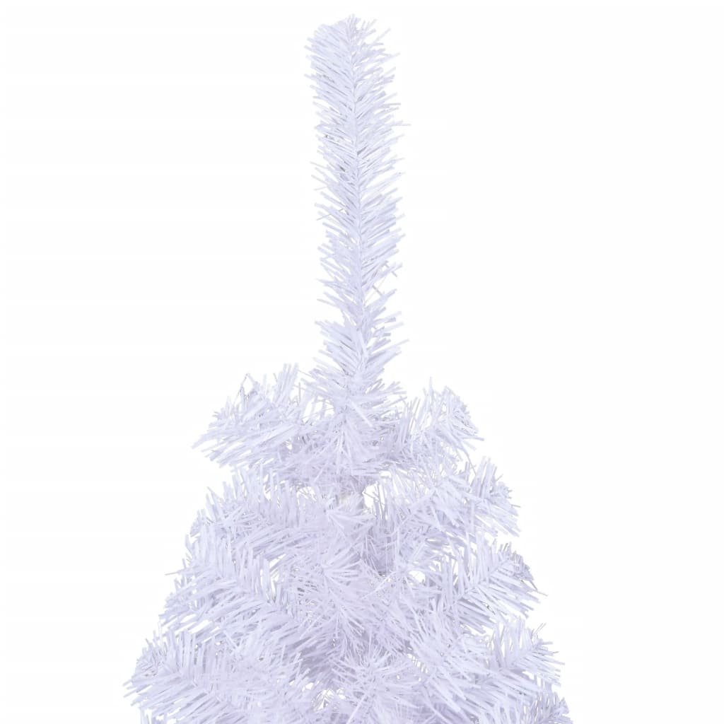 Artificial Half Christmas Tree With Stand White 150 Cm Pvc