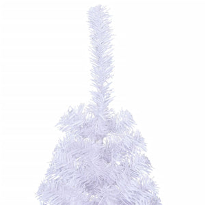Artificial Half Christmas Tree With Stand White 150 Cm Pvc