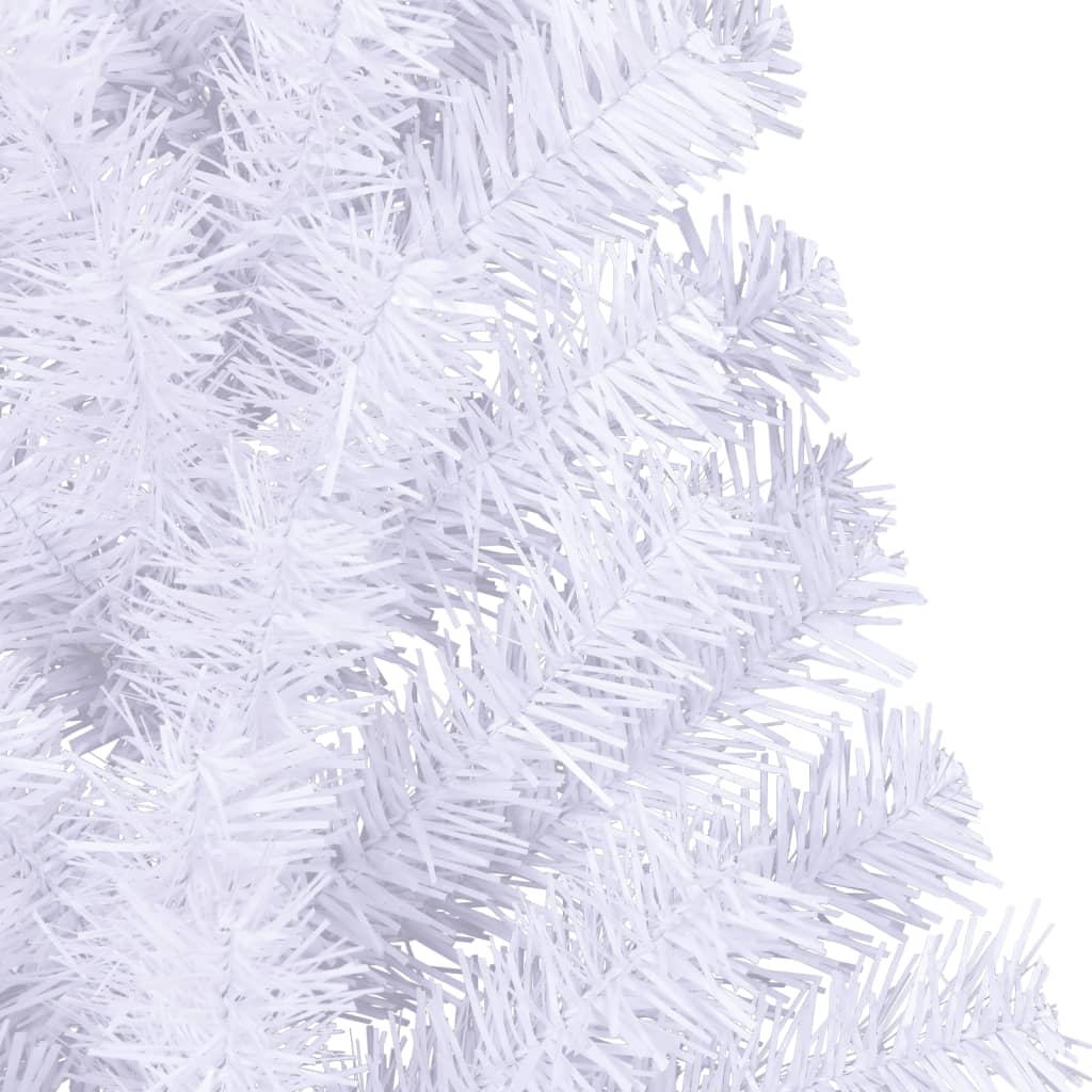 Artificial Half Christmas Tree With Stand White 150 Cm Pvc