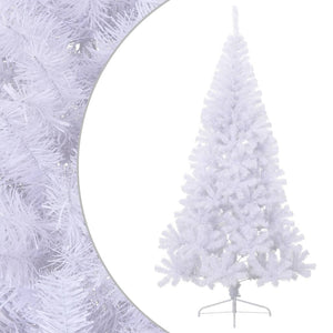 Artificial Half Christmas Tree With Stand White 180 Cm Pvc