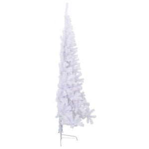 Artificial Half Christmas Tree With Stand White 180 Cm Pvc
