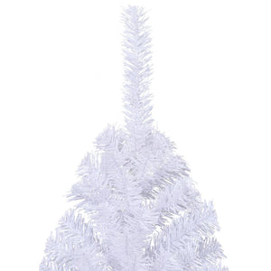 Artificial Half Christmas Tree With Stand White 180 Cm Pvc
