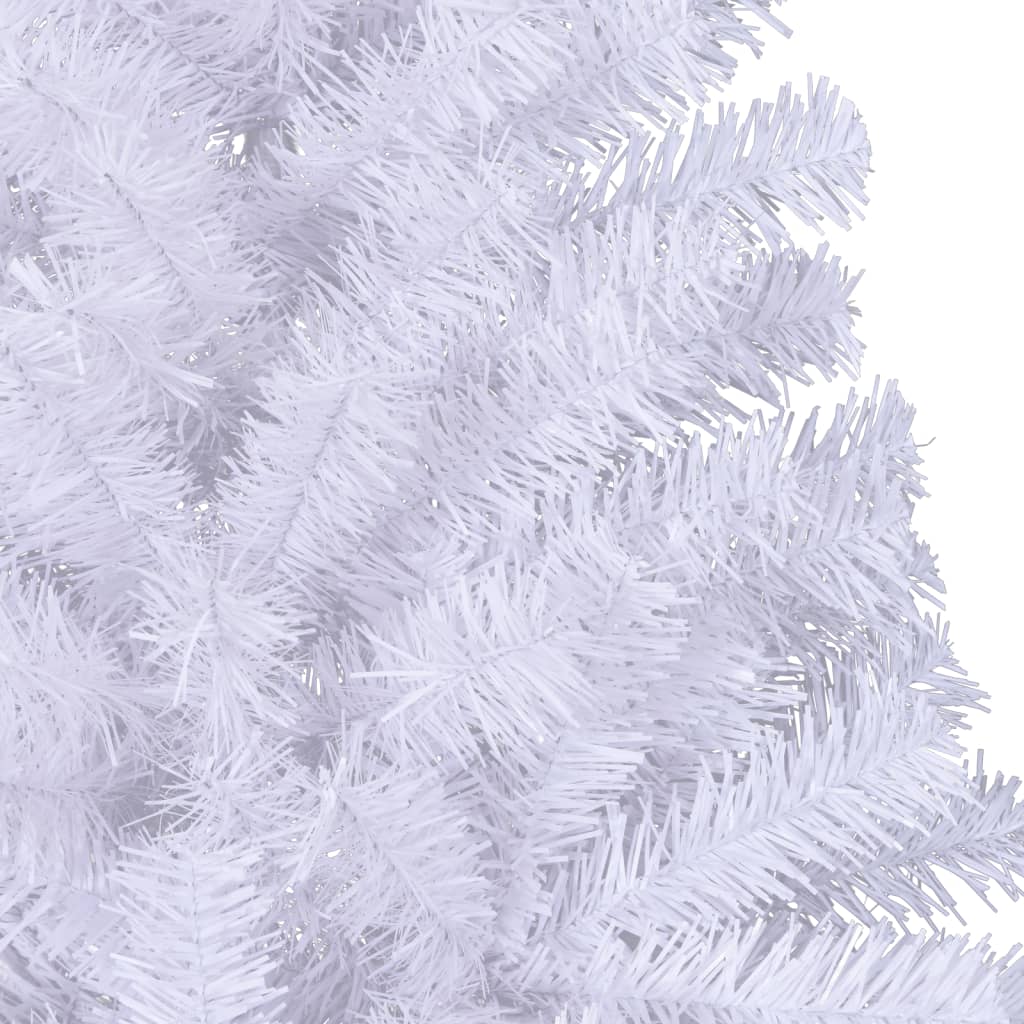 Artificial Half Christmas Tree With Stand White 180 Cm Pvc