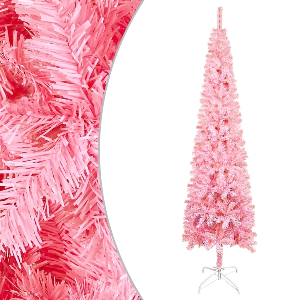 Slim Christmas Tree Pink 150 Cm